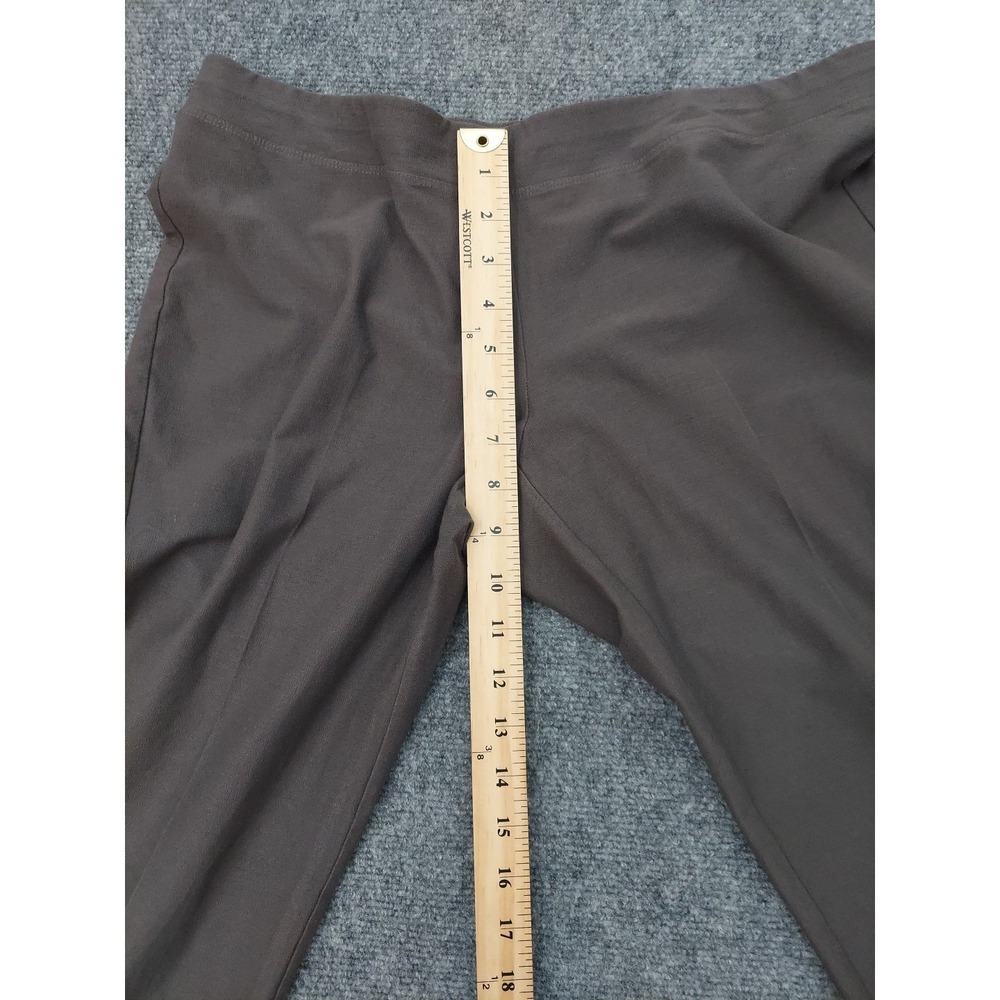 Eileen Fisher Pants Womens Medium Gray Pull On Ankle Casual Dress Stretch - Picture 8 of 11